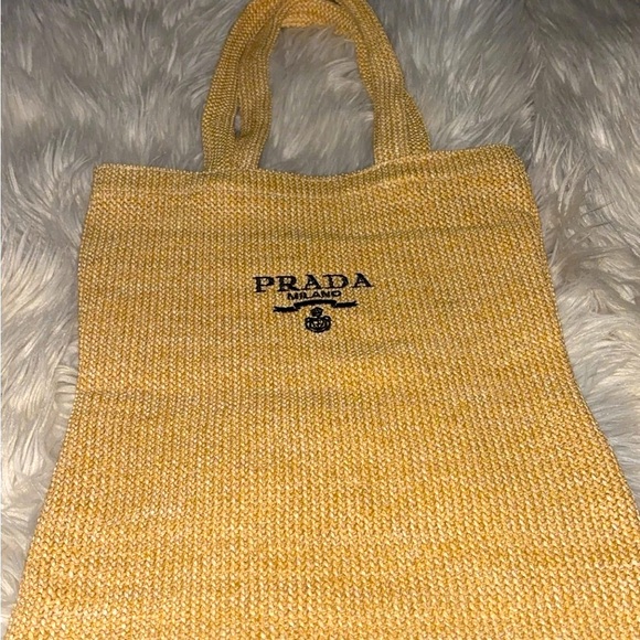 Prada Beige Woven Tote! Brand new! - Picture 1 of 4
